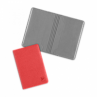 Футляр для двух пластиковых карт, цвет красный