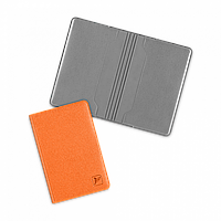 Футляр для двух пластиковых карт, цвет оранжевый