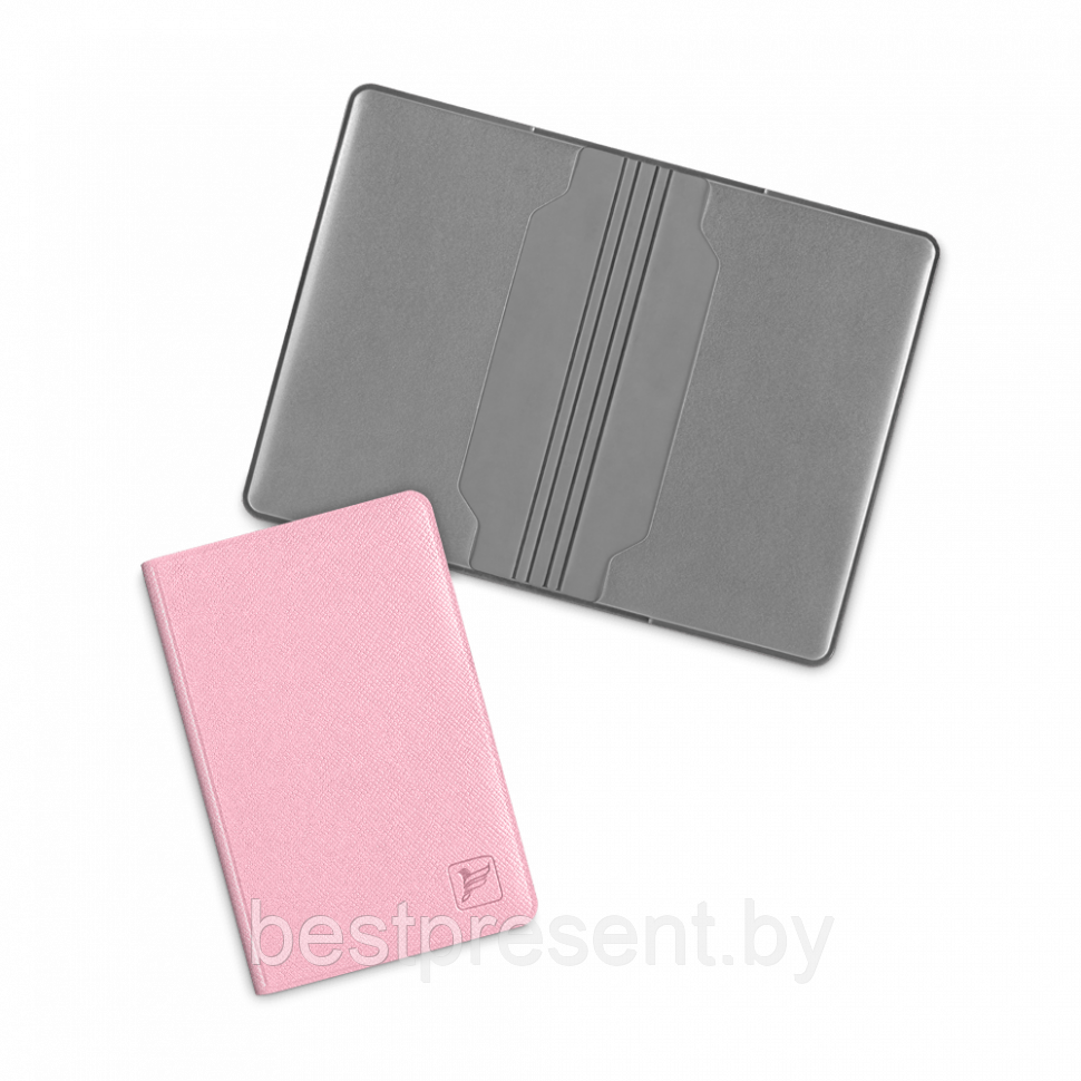 Футляр для двух пластиковых карт, цвет розовый - фото 1 - id-p221225492