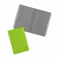 Футляр для двух пластиковых карт, цвет зеленый