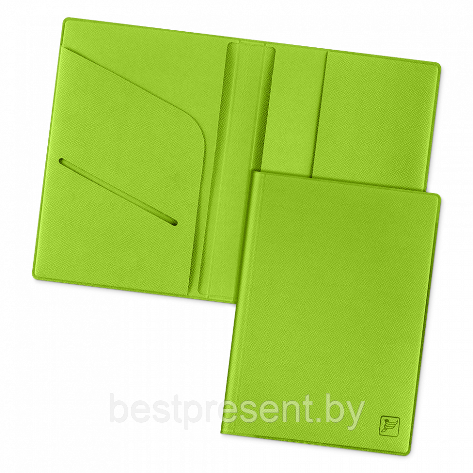 Обложка для паспорта - премиум, цвет зеленый - фото 1 - id-p221226679