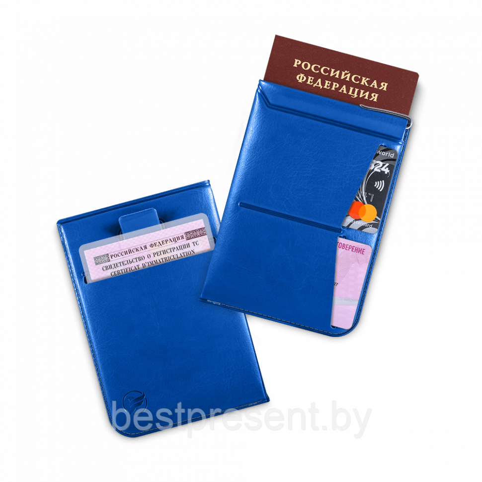 Обложка для паспорта - универсальная, цвет синий classic - фото 1 - id-p221225548