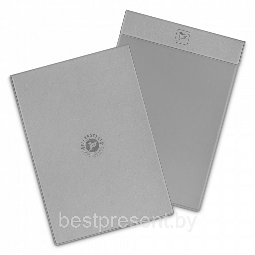 Папка планшет на магнитах, цвет светло-серый - фото 1 - id-p221225645