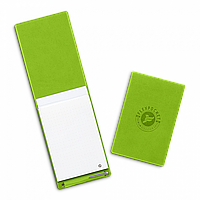 Блокнот B7 с ручкой, цвет зеленый