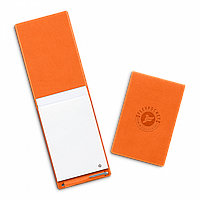 Блокнот B7 с ручкой, цвет оранжевый