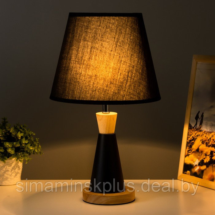 Настольная лампа "Омбр" E27 40Вт черный 25х25х42 см - фото 2 - id-p221227004