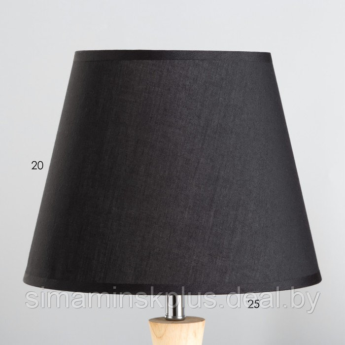 Настольная лампа "Омбр" E27 40Вт черный 25х25х42 см - фото 3 - id-p221227004