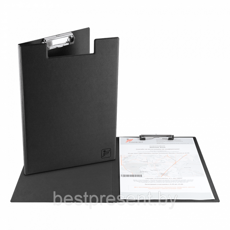 Папка планшет с крышкой, цвет черный - фото 1 - id-p221226871