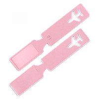 Багажная бирка, цвет розовый