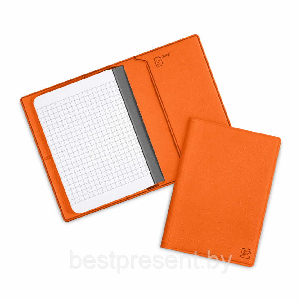 Записная книжка B7, цвет оранжевый - фото 1 - id-p221225772