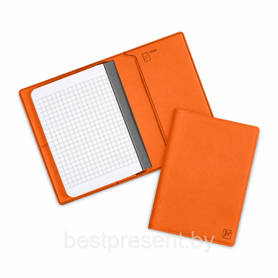 Записная книжка B7, цвет оранжевый