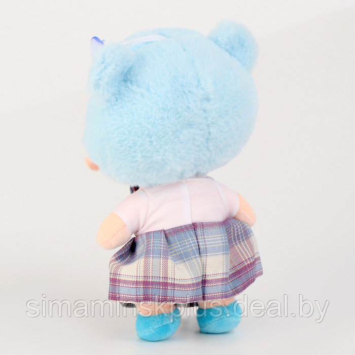 Мягкая игрушка "Куколка" с клубничкой, 25 см, цвет голубой - фото 3 - id-p221227061