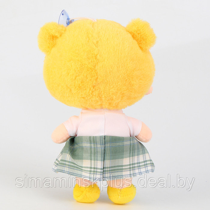Мягкая игрушка "Куколка" с заколкой, 25 см, цвет желтый - фото 4 - id-p221227063