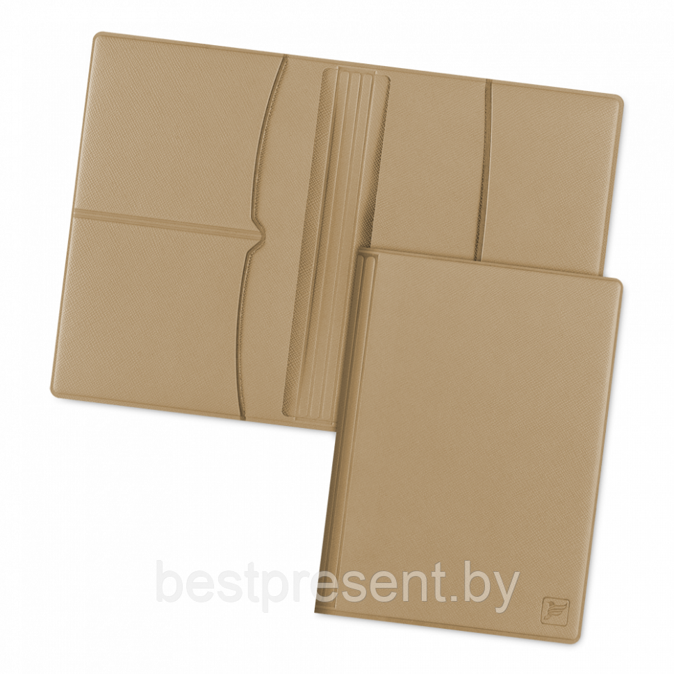 Обложка для паспорта с RFID-блокировкой, цвет бежевый - фото 1 - id-p221225920