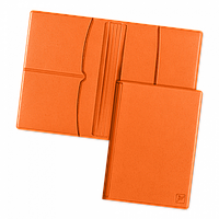 Обложка для паспорта с RFID-блокировкой, цвет оранжевый
