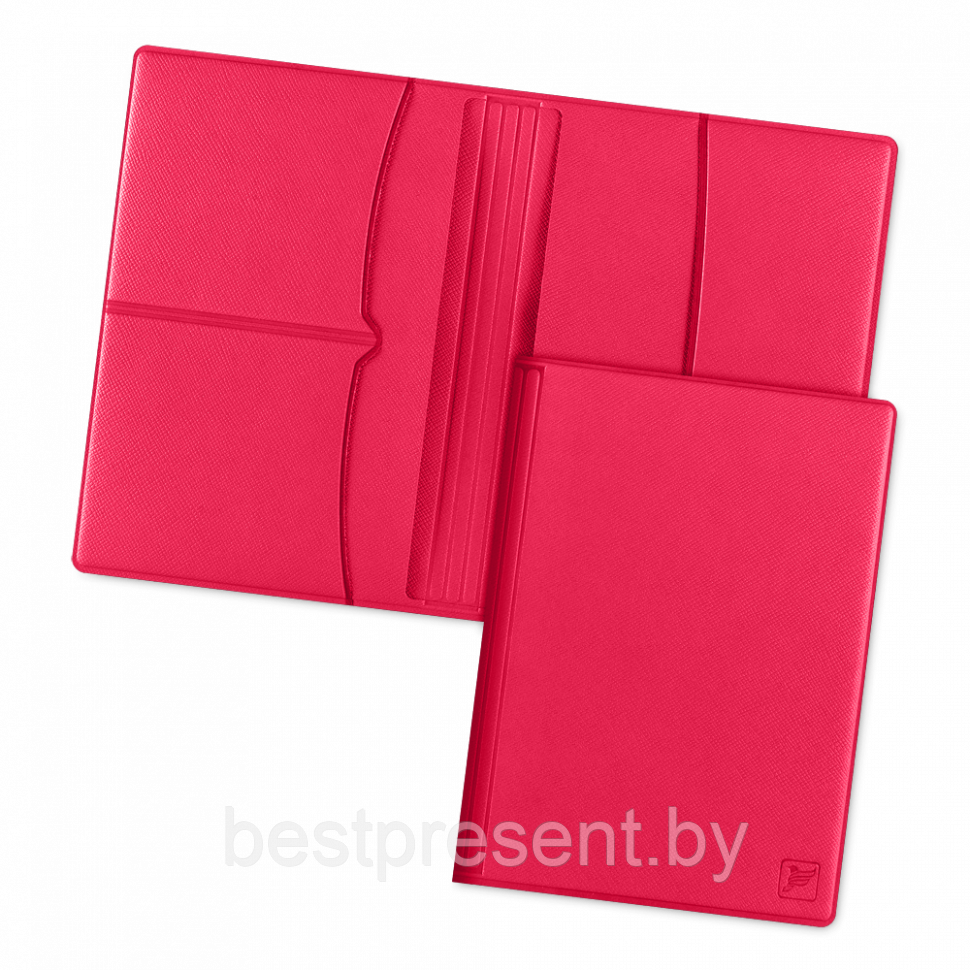 Обложка для паспорта с RFID-блокировкой, цвет маджента - фото 1 - id-p221225926