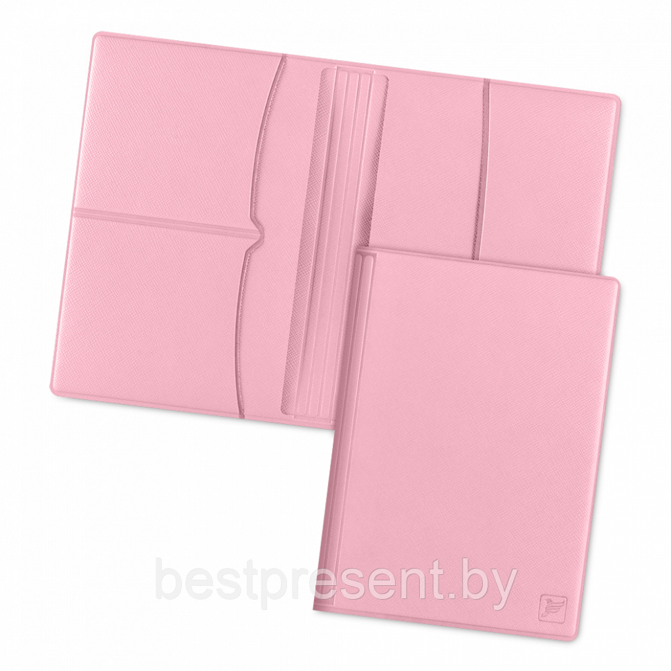 Обложка для паспорта с RFID-блокировкой, цвет розовый - фото 1 - id-p221225927