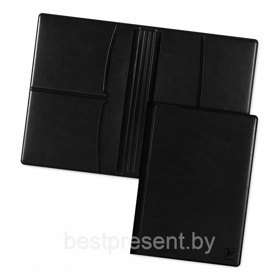 Обложка для паспорта с RFID-блокировкой, цвет черный classic - фото 1 - id-p221225930