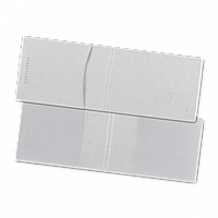 Обложка для удостоверения с карманом, цвет белый Сlassic