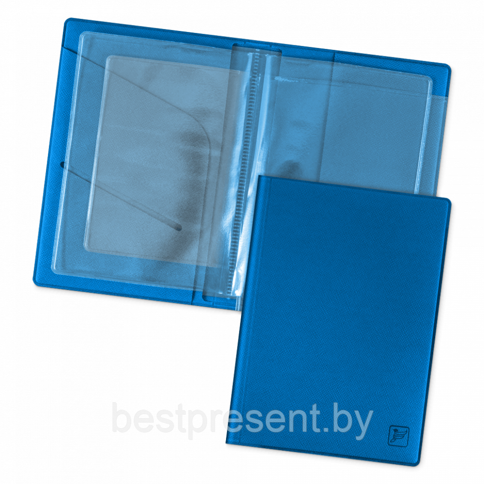 Обложка для автодокументов, цвет синий - фото 1 - id-p221226149
