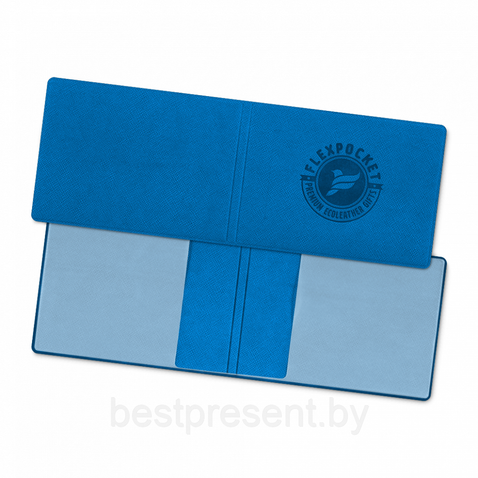 Обложка для удостоверения, цвет синий - фото 1 - id-p221226159
