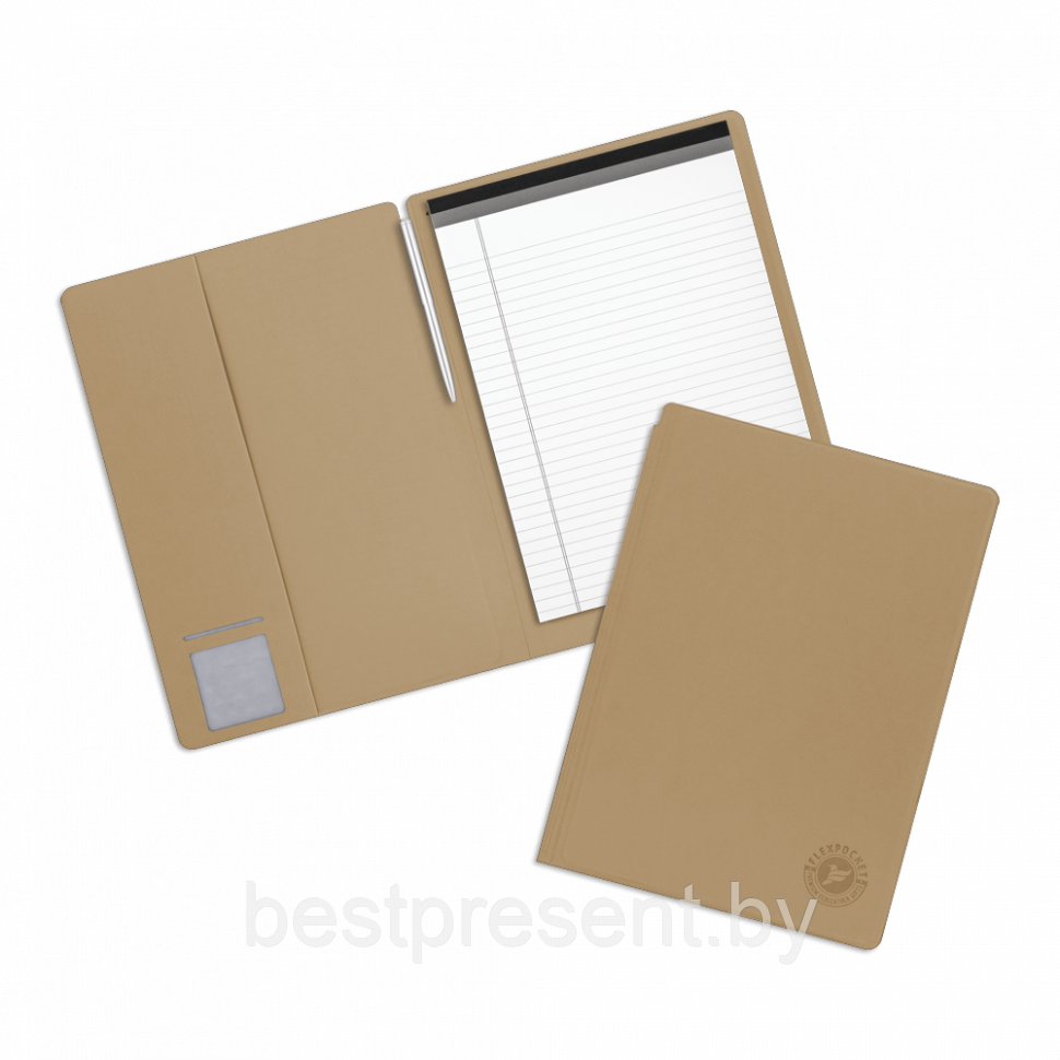 Блокнот-планшет А4 с обложкой, цвет бежевый - фото 1 - id-p221226176