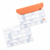 Папка-конверт на двух кнопках, полноцветная печать