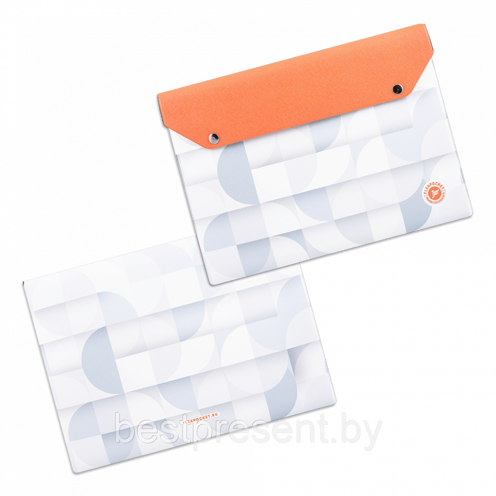 Папка-конверт на двух кнопках, полноцветная печать - фото 1 - id-p221226199