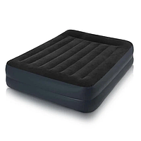 Надувная кровать Intex 152х203х42см, встроенный насос 220V, Pillow Rest Raised Bed, арт. 64124