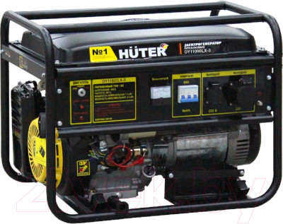 Бензиновый генератор Huter DY11000LX-3-электростартер - фото 1 - id-p221230699