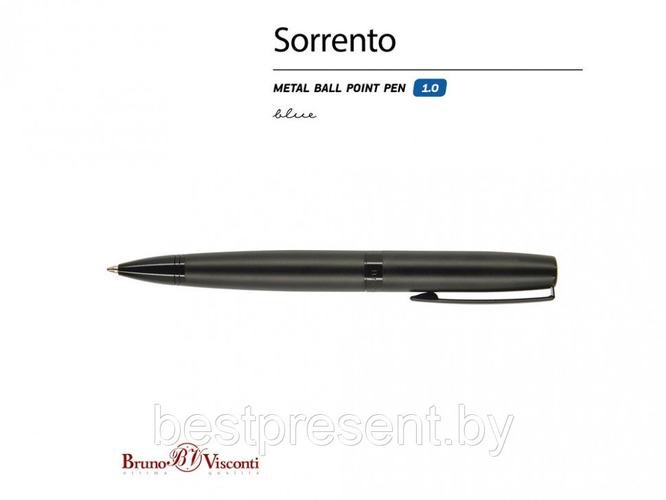 Ручка шариковая автоматическая "Sorento" черный - фото 2 - id-p221234551