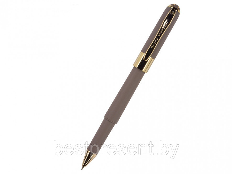 Ручка шариковая "Monaco" серый/золотистый - фото 1 - id-p221234562