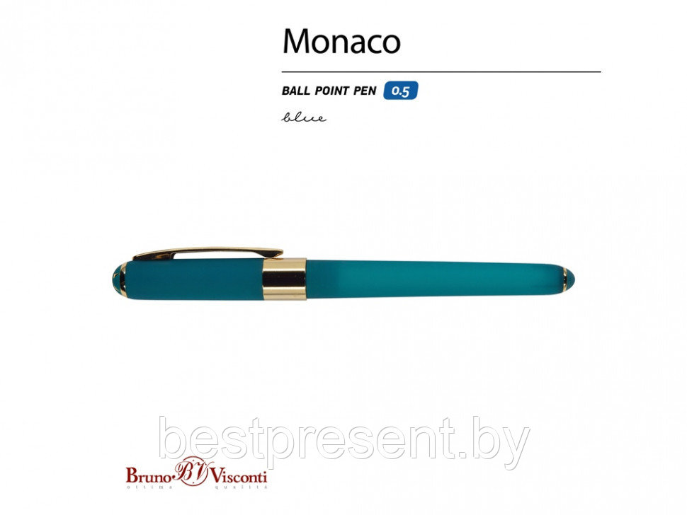 Ручка шариковая "Monaco" зеленый/золотистый - фото 2 - id-p221234565