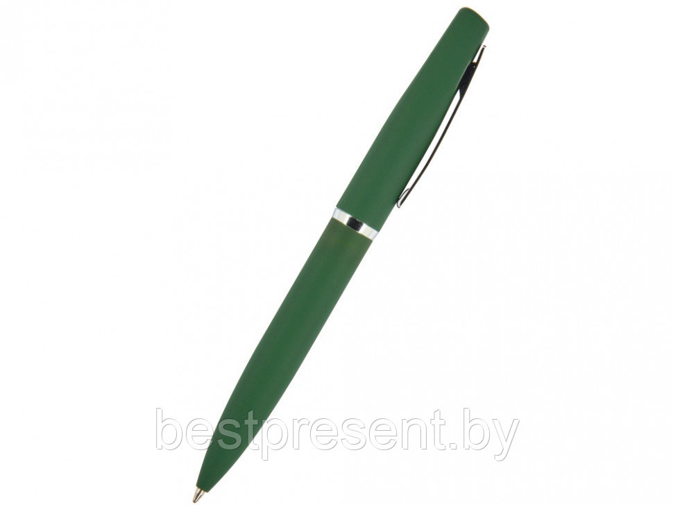 Ручка шариковая автоматическая "Portofino" зеленый/серебристый - фото 1 - id-p221234567