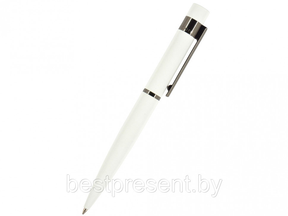 Ручка шариковая автоматическая "Verona" белый/серебристый - фото 1 - id-p221234568