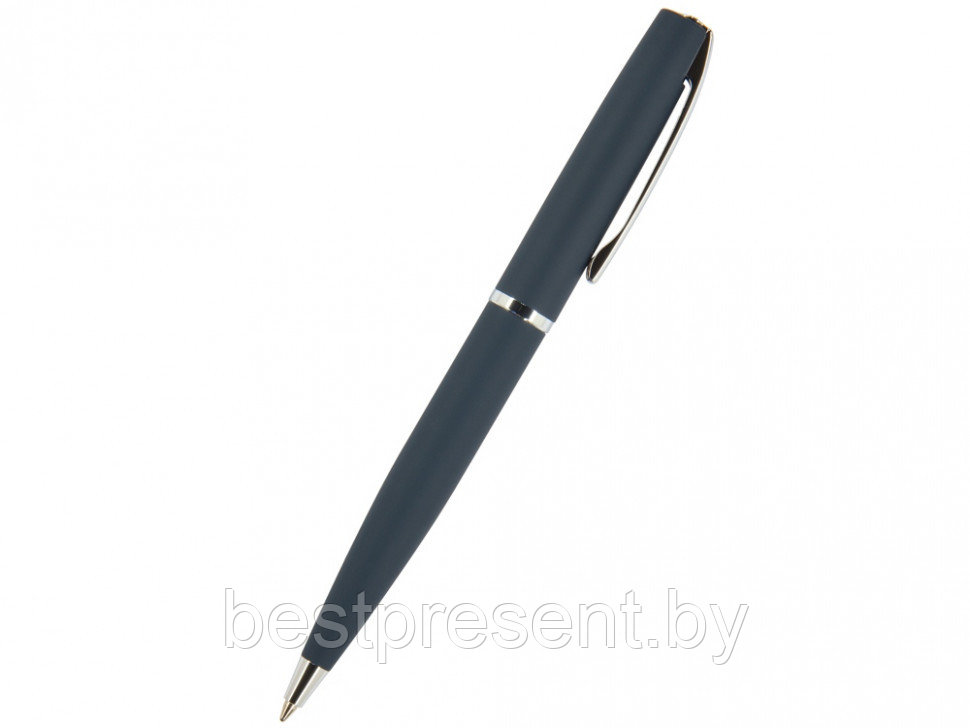 Ручка шариковая автоматическая "Sienna" синий/серебристый - фото 1 - id-p221234569