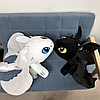 Мягкая игрушка Дневная Фурия и Ночная Фурия - Как приручить Дракона 35 см (2шт), фото 2