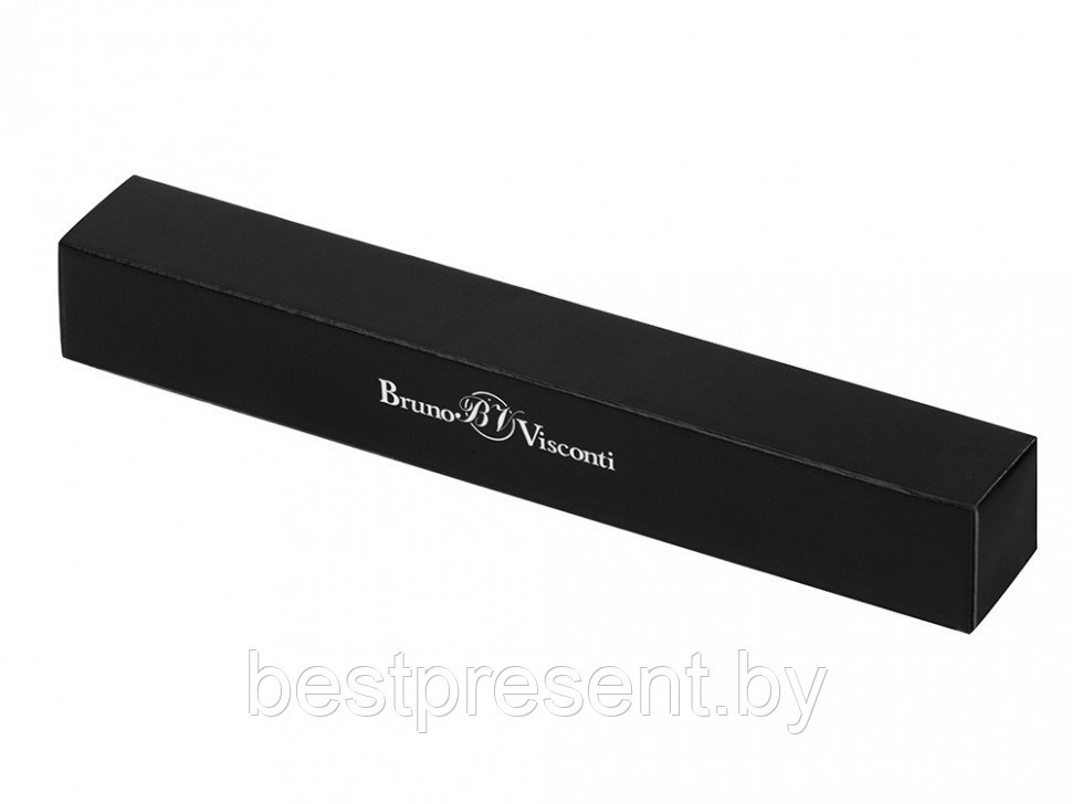 Ручка шариковая автоматическая "Bergamo" черный/серебристый - фото 4 - id-p221234573