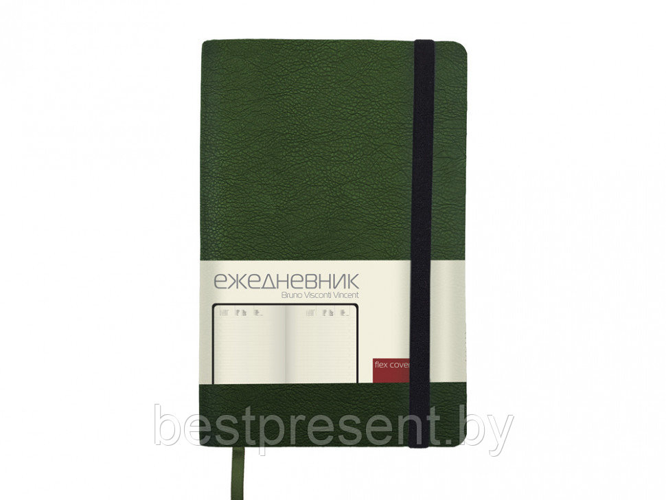 Ежедневник недатированный "Vincent" А5, зеленый - фото 1 - id-p221234645