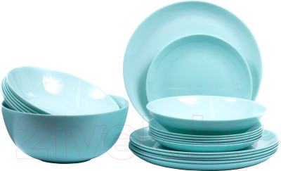 Набор столовой посуды Luminarc Diwali Light Turquoise P2947 - фото 1 - id-p221234446