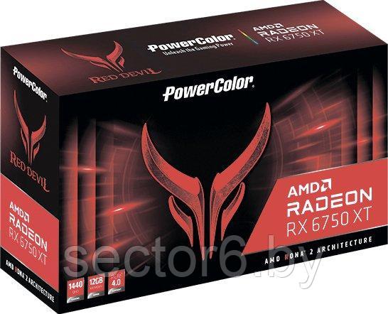 Видеокарта PowerColor Red Devil AMD Radeon RX 6750 XT 12GB GDDR6 12GBD6-3DHE/OC - фото 2 - id-p221230446