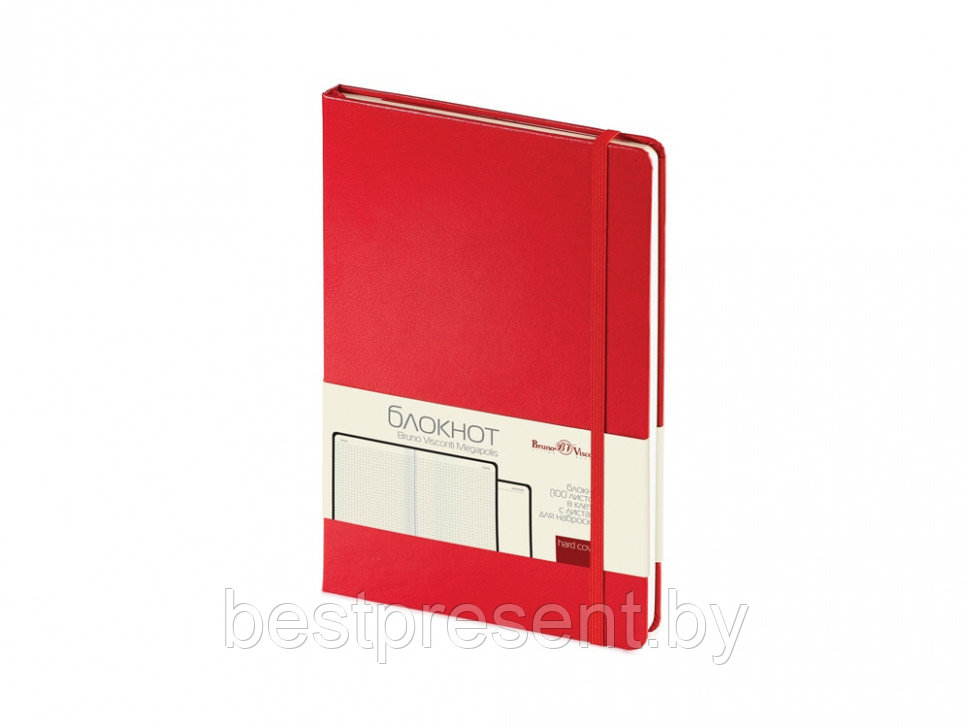 Блокнот "Megapolis Journal" А5, красный