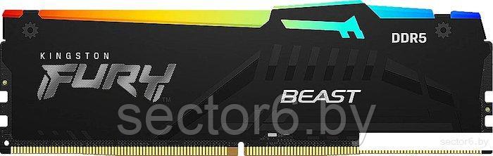 Оперативная память Kingston FURY Beast RGB 32ГБ DDR5 5600 МГц KF556C40BBA-32, фото 2
