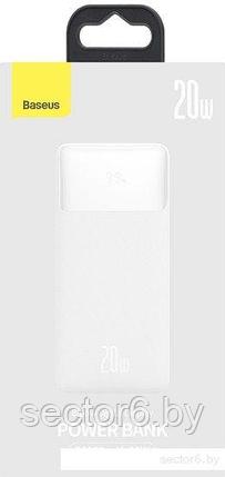 Внешний аккумулятор Baseus Bipow Fast Charge Power Bank 20W 20000mAh (белый), фото 2