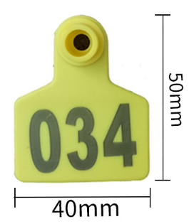 Бирка ушная двойная 50*40мм, с нумерацией. 50 штук - фото 3 - id-p221248654