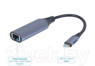 Сетевой адаптер Gembird A-USB3C-LAN-01 - фото 3 - id-p221259371