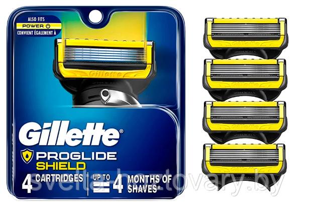 Cменные кассеты для бритья Gillette Fusion 5 Proshield 4 шт. ОРИГИНАЛ!!! - фото 1 - id-p221284757