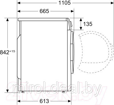 Сушильная машина Bosch WTW876SOPL - фото 8 - id-p221310322