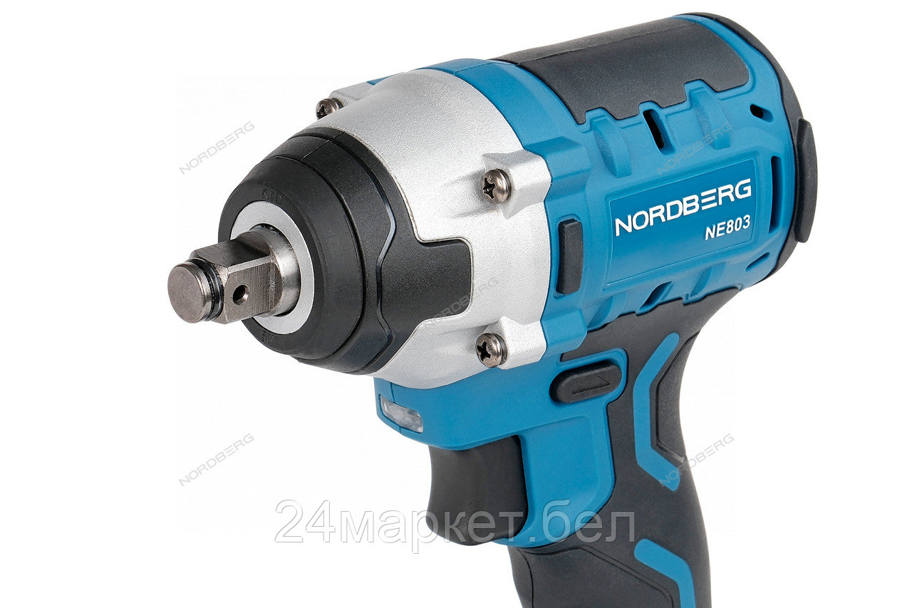 NORDBERG NE803K Гайковерт аккумуляторный, 1/2", 20В, 300Нм с 4A акк. и зар. уст-вом 4A, в мешке - фото 6 - id-p221104765