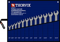 Thorvik CWIS0012 CWIS0012 Набор ключей гаечных комбинированных дюймовых в сумке 1/4"--15/16", 12 предметов